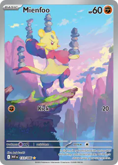 Mienfoo Illustration Rare card from White Flare