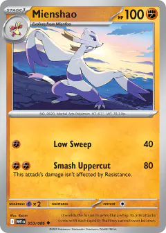 Mienshao Uncommon card from White Flare