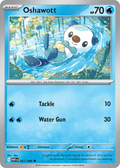 Oshawott Common card from White Flare