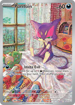 Purrloin Illustration Rare card from White Flare