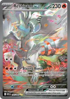 Reshiram ex Special Illustration Rare card from White Flare
