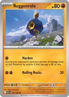 Roggenrola Common card from White Flare