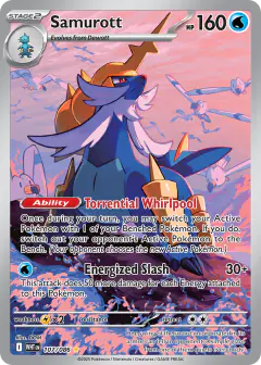 Samurott Illustration Rare card from White Flare