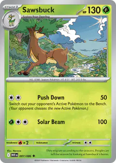 Sawsbuck Uncommon card from White Flare