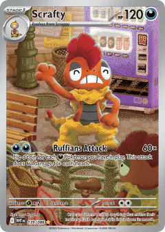 Scrafty Illustration Rare card from White Flare