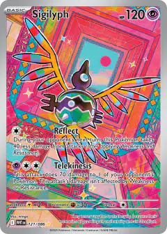 Sigilyph Illustration Rare card from White Flare