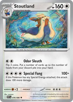 Stoutland Uncommon card from White Flare