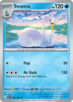 Swanna Uncommon card from White Flare