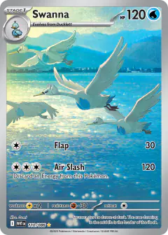 Swanna Illustration Rare card from White Flare