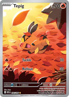 Tepig Illustration Rare card from White Flare