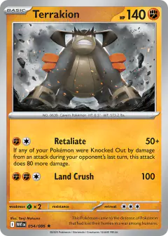 Terrakion Rare card from White Flare