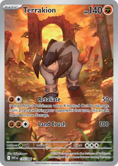 Terrakion Illustration Rare card from White Flare