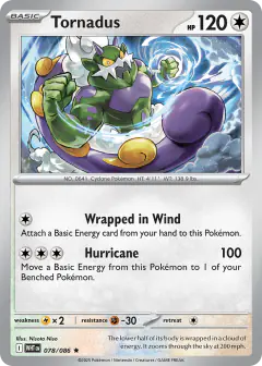 Tornadus Rare card from White Flare