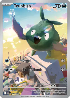 Trubbish Illustration Rare card from White Flare