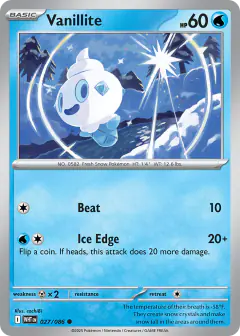 Vanillite Common card from White Flare