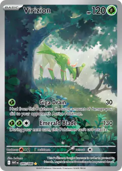 Virizion Illustration Rare card from White Flare