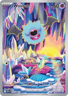 Woobat Illustration Rare card from White Flare