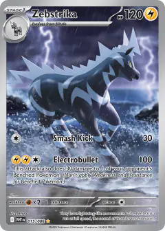 Zebstrika Illustration Rare card from White Flare