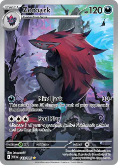 Zoroark Illustration Rare card from White Flare