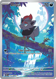 Zorua Illustration Rare card from White Flare