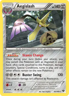 Aegislash Rare card from XY Base