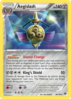 Aegislash Rare Holo card from XY Base