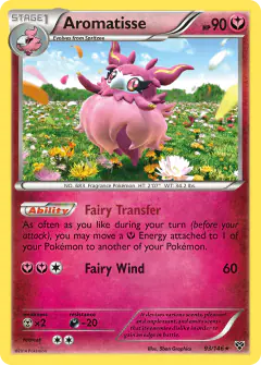 Aromatisse Rare Holo card from XY Base
