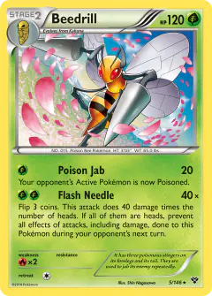 Beedrill Rare card from XY Base