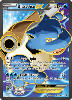 Blastoise-EX Rare Ultra card from XY Base