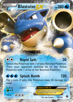 Blastoise-EX Rare Holo EX card from XY Base