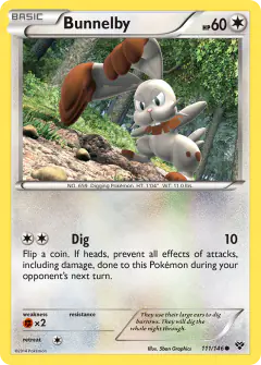 Bunnelby Common card from XY Base
