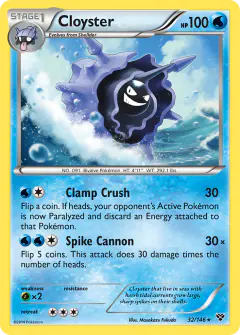 Cloyster Rare card from XY Base