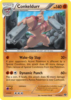 Conkeldurr Rare card from XY Base