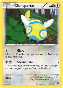 Dunsparce Uncommon card from XY Base
