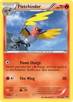 Fletchinder Uncommon card from XY Base