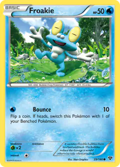 Froakie Common card from XY Base