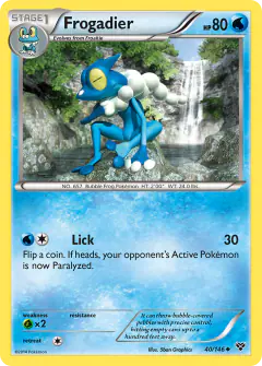 Frogadier Uncommon card from XY Base