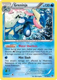 Greninja Rare Holo card from XY Base