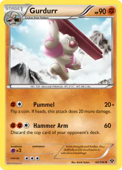Gurdurr Uncommon card from XY Base