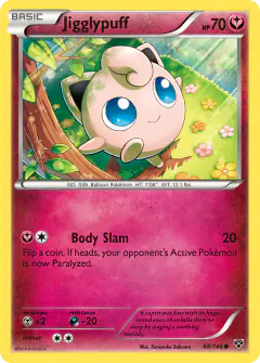 Jigglypuff Common card from XY Base