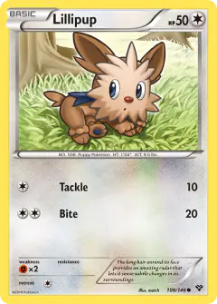 Lillipup Common card from XY Base