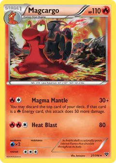 Magcargo Rare card from XY Base