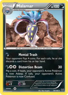 Malamar Rare card from XY Base