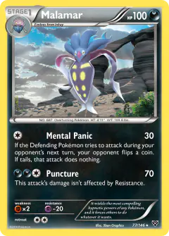 Malamar Rare card from XY Base
