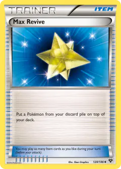 Max Revive Uncommon card from XY Base
