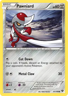 Pawniard Common card from XY Base
