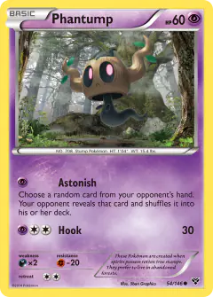 Phantump Common card from XY Base