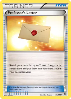 Professor's Letter Uncommon card from XY Base