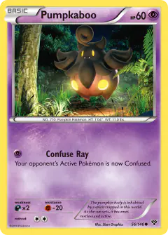 Pumpkaboo Common card from XY Base