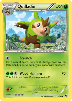 Quilladin Uncommon card from XY Base